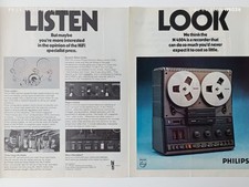 SCHNEIDER vintage Print Ad !! " A Philips N4505 Reel-to-Reel Tape Recorder "