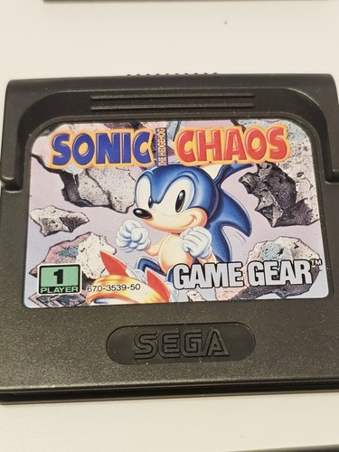 Sega cartouche sonic chaos - cartouche,