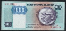 ANGOLA P121b 1000 KWANZAS 1987 serie ZE    REPLACEMENT     UNC.