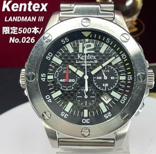 Rare montre ancienne vintage limitée à 500 Kentex LANDMAN III Chronograph QZ