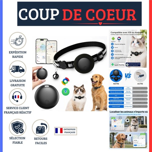 Collier traceur gps chat - chat, chien