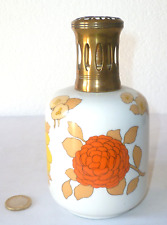 ANCIENNE LAMPE BERGER 1970 EN PORCELAINE PILLIVUYT DÉCOR LOCARNO