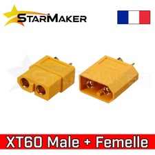 XT60 Mâle + Femelle par paire - Connecteur prise batterie drone LiPo 