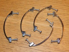 vintage LOT 5 POIGNEE chromé MEUBLE salle de bain COMMODE HANDLE tiroir MOBILIER