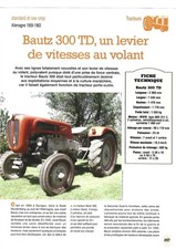 TRACTEUR BAUTZ 300 TD Un levier de vitesses au volant & Sur 4 Pages