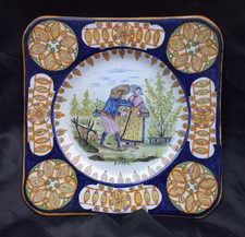 Plat faïence émaillée