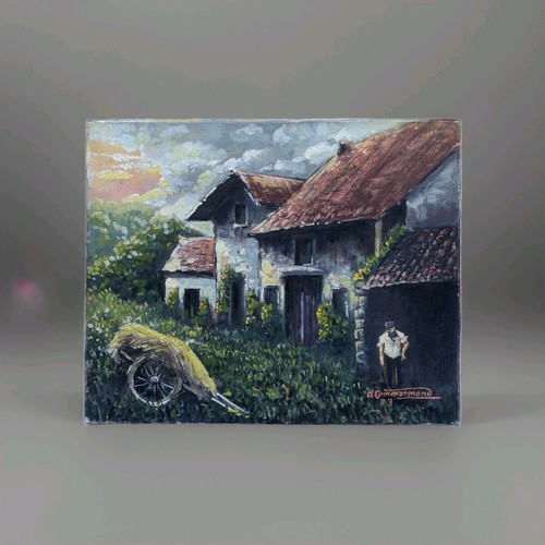 Tableau ancien huile - tableau, toile