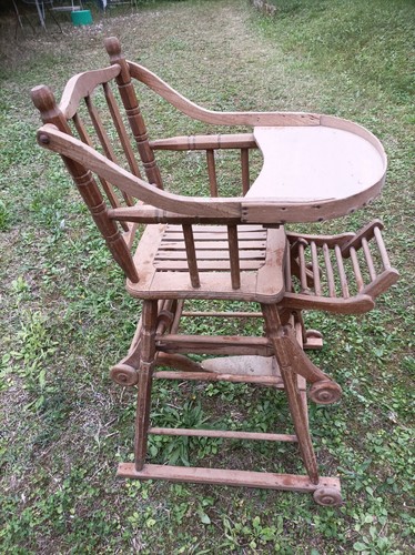 Ancienne chaise haute bebe - ancienne,