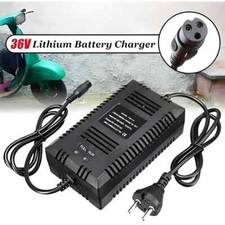 Chargeur 3 broches de Batterie Lithium Electrique 36V Scooter Moto Vélo 