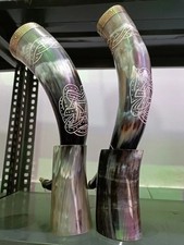 Lot de 2 tasses en corne à