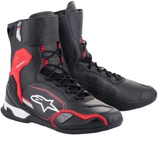 Chaussures de moto Alpinestars Superfaster noir / rouge clair / blanc