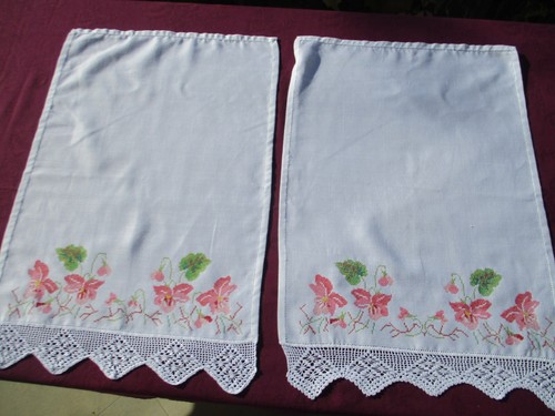 Paire petits rideaux - de,