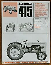 prospectus brochure tracteur travaux publics Someca 415 prospetto prospekt Fiat