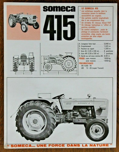 Prospectus brochure tracteur - prospectus,