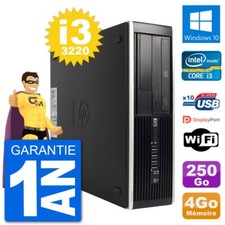PC HP Compaq Pro 6300 SFF Intel i3-3220 RAM 4Go Disque Dur 250Go Windows 10 Wifi