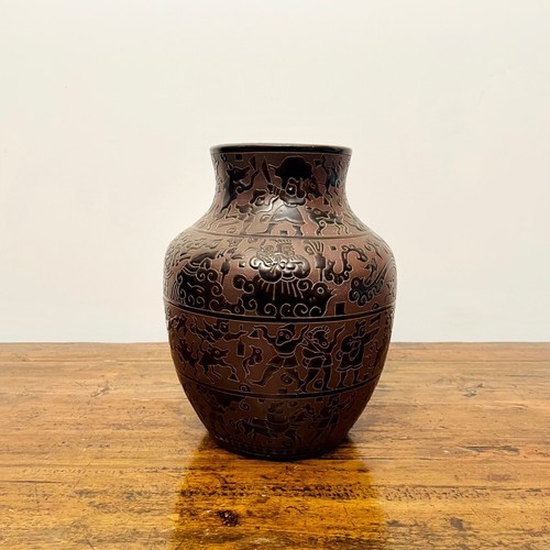 Sublime vase bien hoa marron - vase,