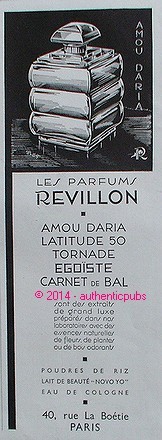 Publicite les parfums revillon - publicite,