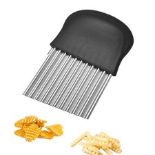 Coupe Pomme de Terre ondulé Coupe Frites à Frites en Forme d'onde en Acier In...