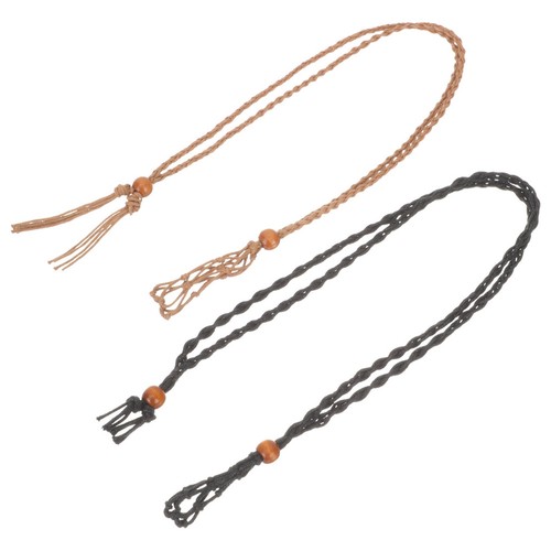 Vintage wax cord necklace - vintage,