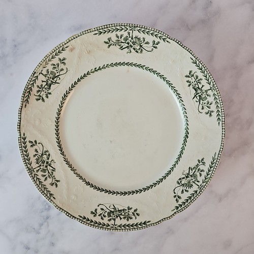 Assiette sur pied décor - pied,