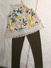 leggins + tunique fleuris de