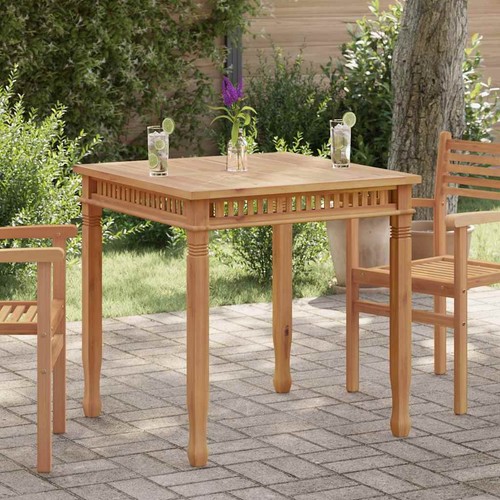 Bois teck solide - de, table