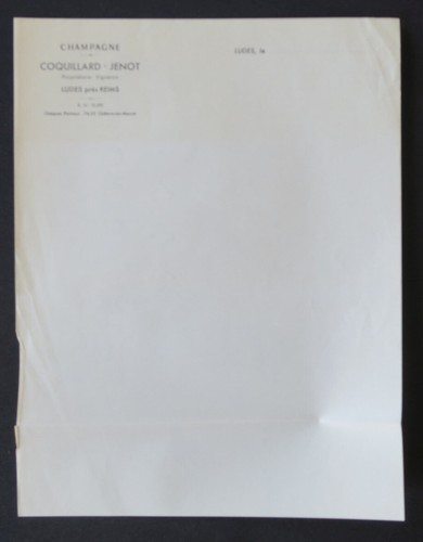 Lettre vierge champagne - lettre,