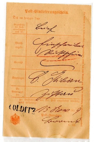 Sachsen 1899 colditz bon - 1899,