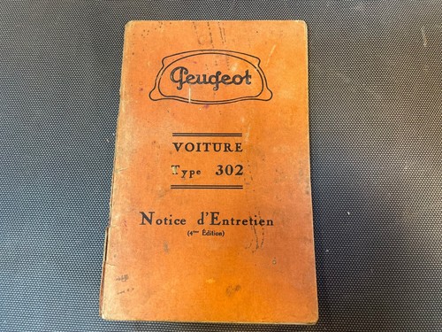 Ancienne brochure notice