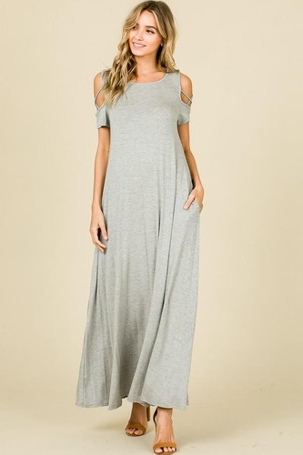 Barbara open shoulder maxi - barbara,