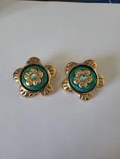 Ancienne Boucle D Oreille Clips Bijoux Couture Jacky De G Made In France