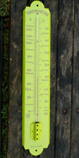 THERMOMETRE 50 CM EMAILLE vert