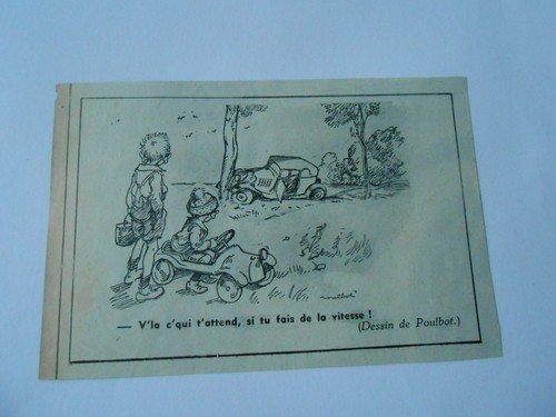 Humour 1950 dessin poulbot - 1950,