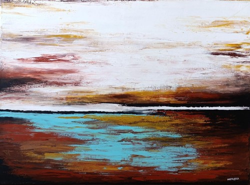 Peinture abstraite acrylique - peinture, abstraite,
