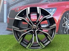 4x R16 " 4x100 Renault Racingline Style Black Polished Wheels: Fit De Twingo