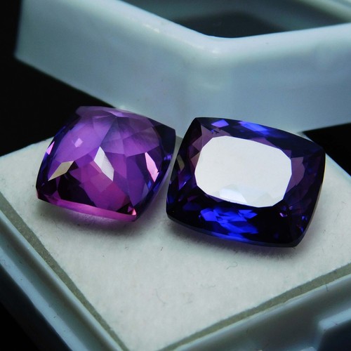 Coussin tanzanite violette - coussin,