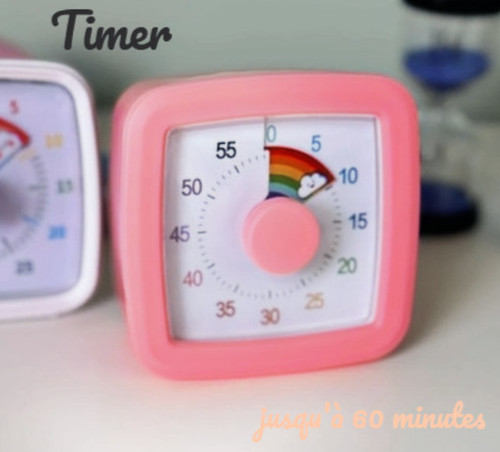 Minuteur timer rose arc - minuteur/timer,