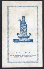 image pieuse ancianne de Santa