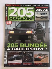205 MAGAZINE numéro 6 - PEUGEOT 205 - MODELE XE - DISTRIBUTION TROPHEE
