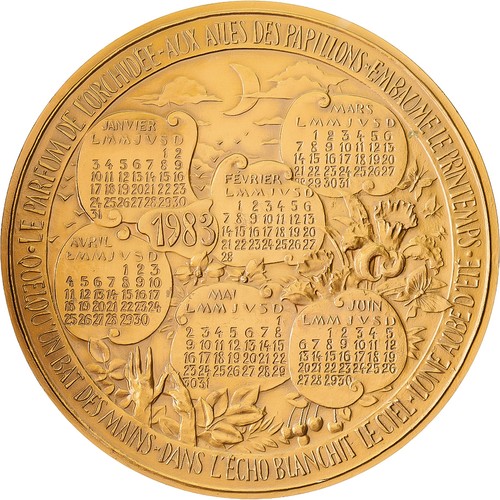 France médaille calendrier - france,,