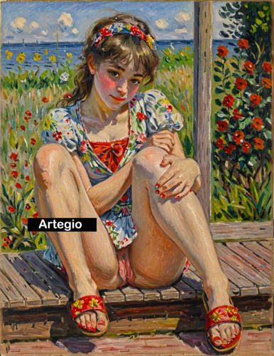 Erotic art nude pin - erotic, girl