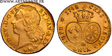 Louis XV- Double louis d'or au