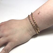 Neuf SCOOTER PARIS Bracelet 2 Rangs Ou Collier Ras Du Cou  Metal Doré