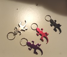  4  Décapsuleur  salamandre Porte-clés Aluminium - Ouvre-Boîtes - Bière  