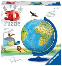 Ravensburger Puzzle 3D Animal Globe 187 Pièces Plastique avec Support,...