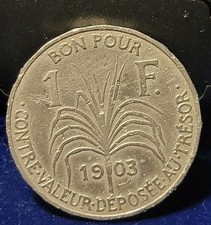 guadeloupe et dependance 1 franc 1903