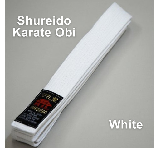 Shureido karate white belt - shureido, bw