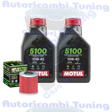 Set Entretien Huile Motul 5100 10W40 Filtre Pour Kymco 350i Downtown ABS 2009>