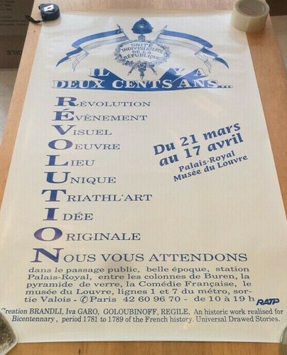 Affiche metro paris - affiche,