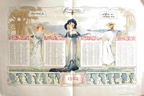 Calendrier revue de mode - revue,